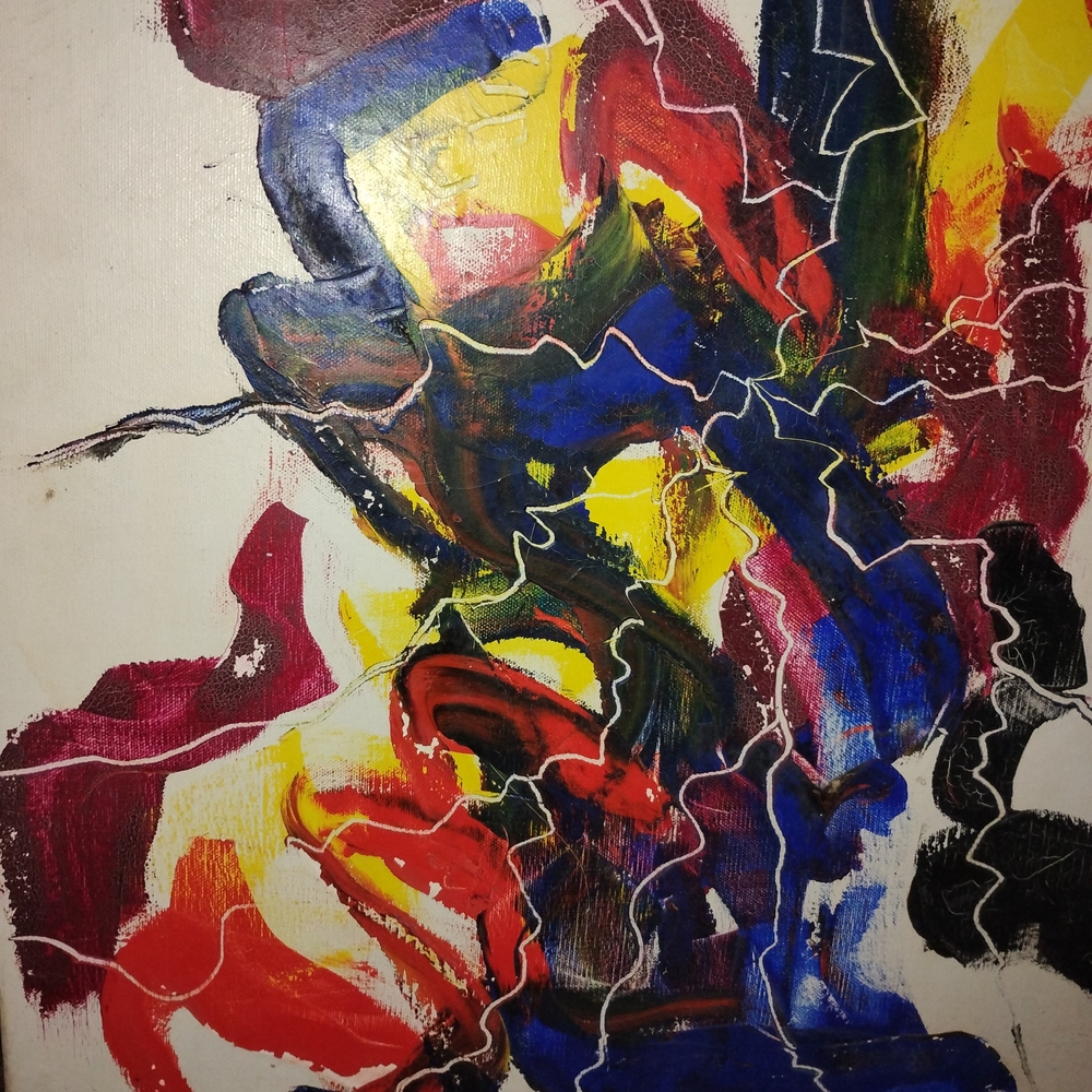Abstract Multicolor Canvas Art